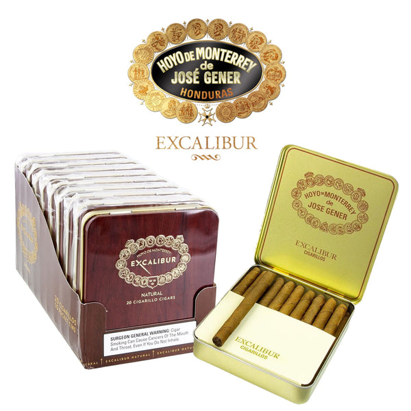 Excalibur Cigarillors Natural Tin 20pk -10ct