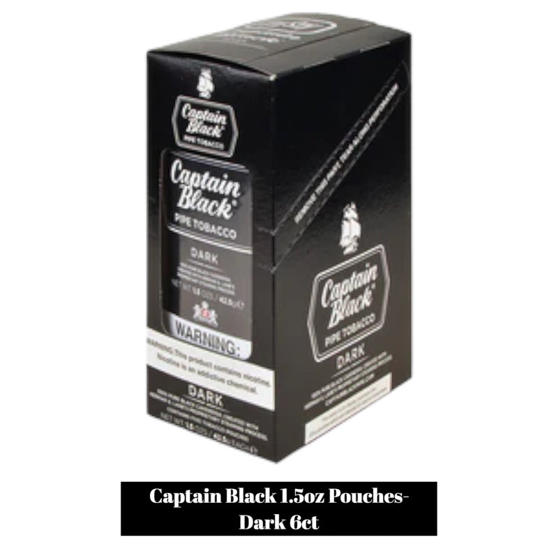 Captain Black Loose Tobacco 1.50z Pouch-6ct Captain Black Loose Tobacco 1.50z Pouch-6ct