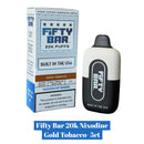 Fifty Bar 20k Nixodine Gold Tobacco- 5ct