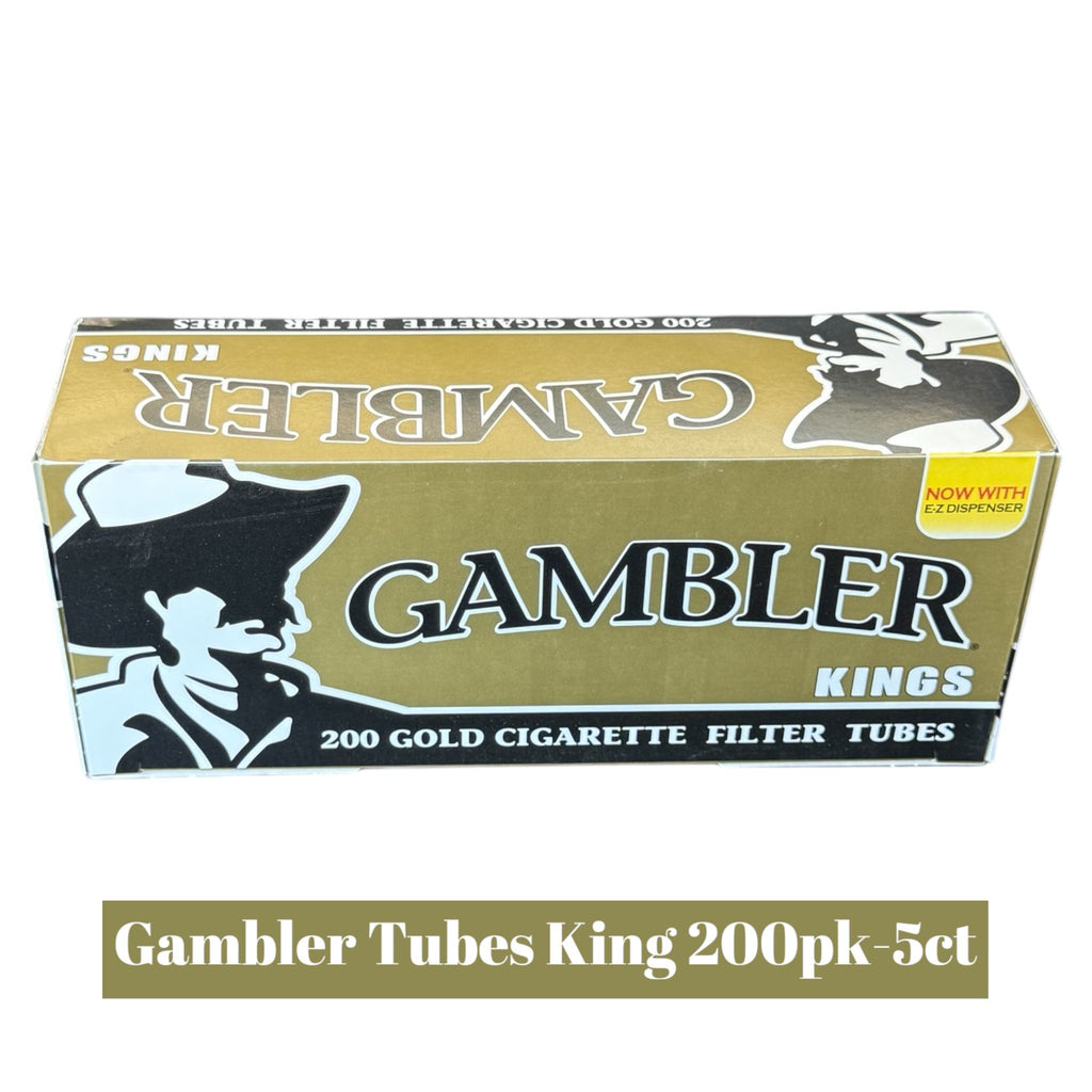 gambler 200 cigarette filter tubes Tube Reg King 200ct 5 Per Box Master Case of 10 5 boxes per case (1 Gambler TubeCut Filter Tubes 200