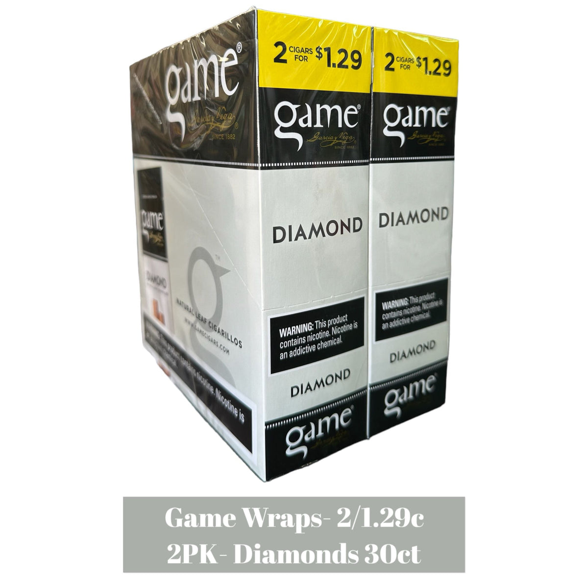 game cigarettes Cigars & Wraps Game Garcia Vega Cigarillos 2/99c