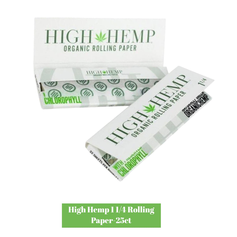 High Hemp 11/4 Rolling Paper-25ct