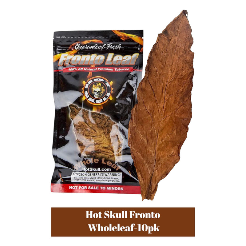 wholeleaf tobacco LooseLeaf 1 pack Wrap Hot Skull Wholeleaf Regular- 10ct