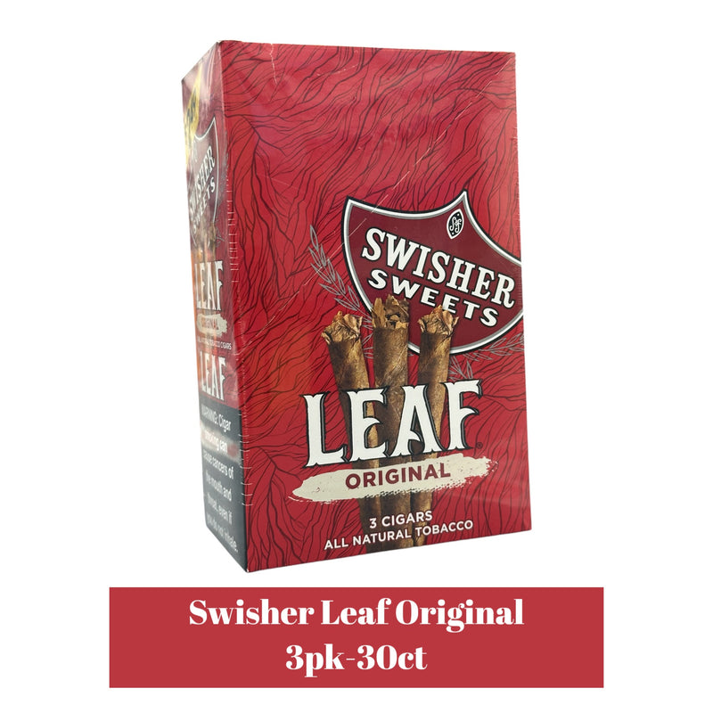 Swisher Leaf Cigars 3pk- 30ct