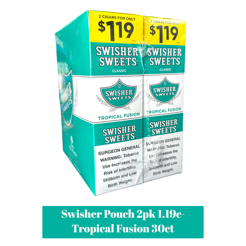 Swisher Pouch 2pk 1.19- 30ct