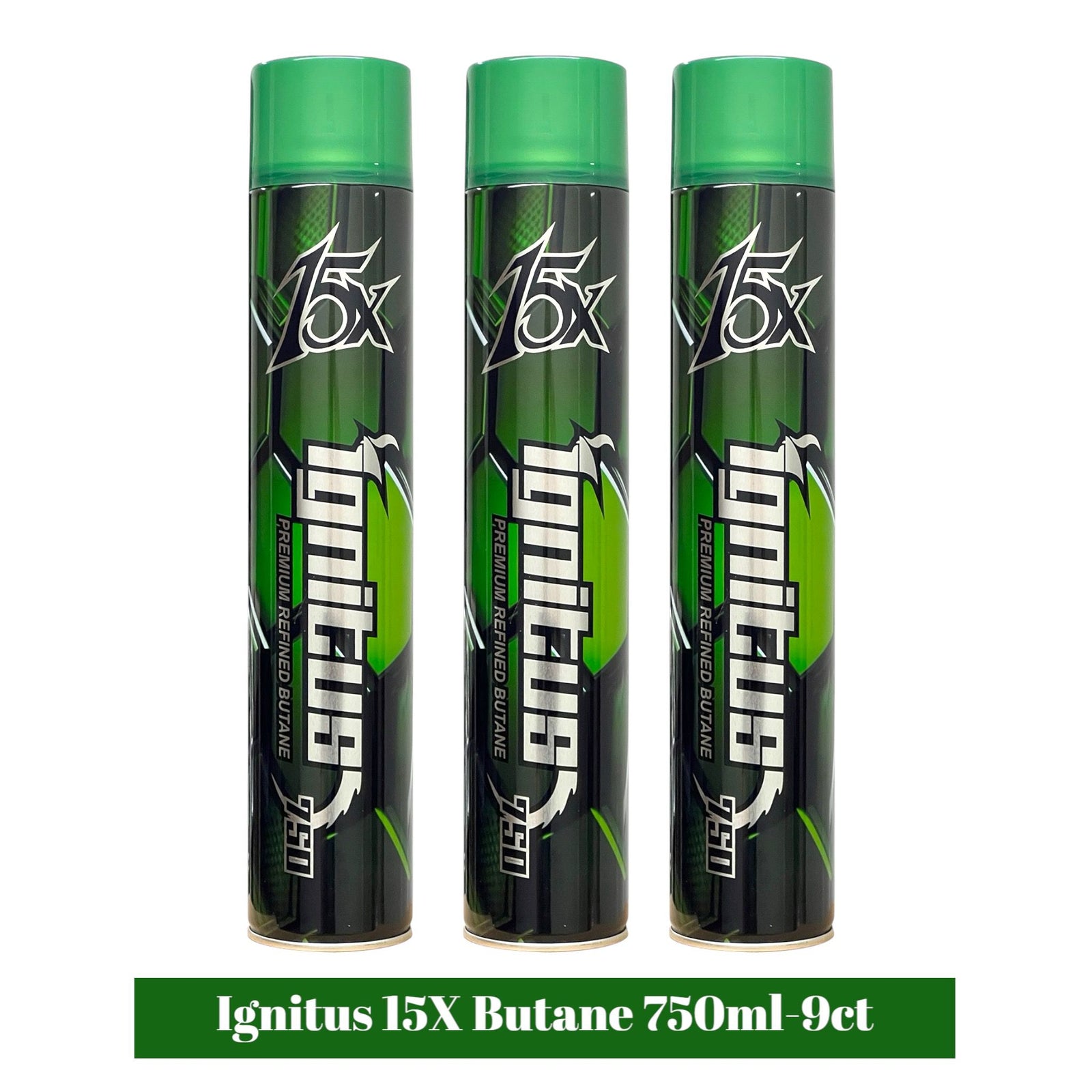 Ignitus 15X Butane 750ml-9ct