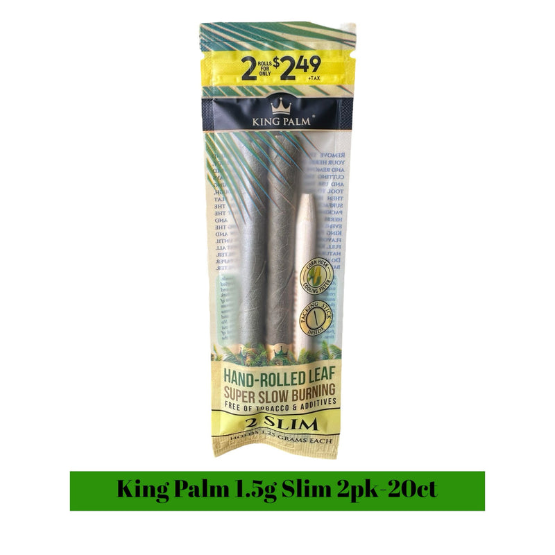 King Palm 1.5g-Slim Rolls 2pack-20ct