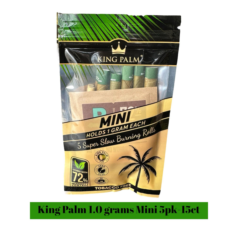 King Palm 1.0g-Mini Rolls 5pack - 15ct
