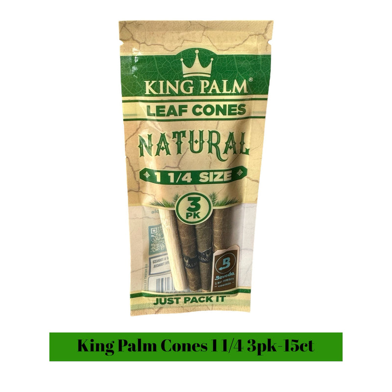 King Palms Cones 11/4 3pk - 15ct