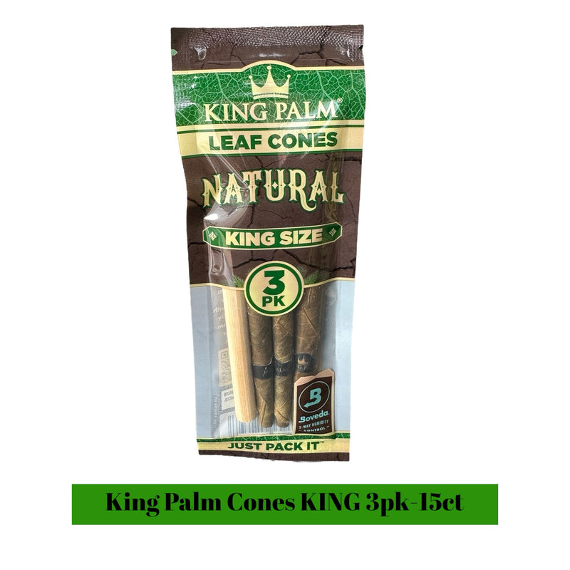 King Palms Cones King 3pk - 15ct