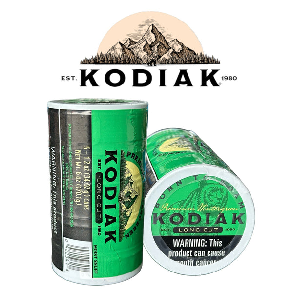kodiak chewing tobacco pouches Kodiak Wintergreen Long Cut