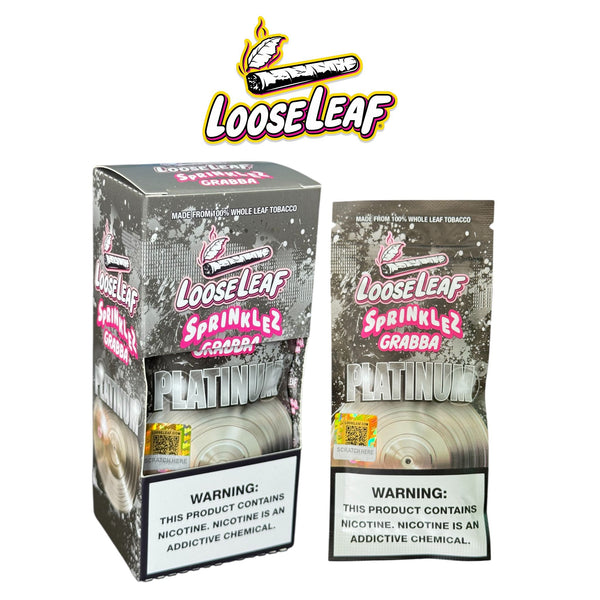 LooseLeaf Pipe Tobacco - Sprinklez Grabba Platinum-5ct