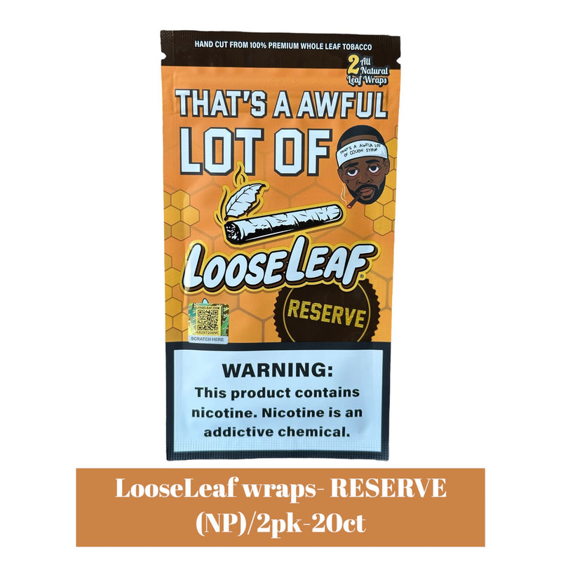 LooseLeaf wraps- RESERVE (NP)/2pk-20ct