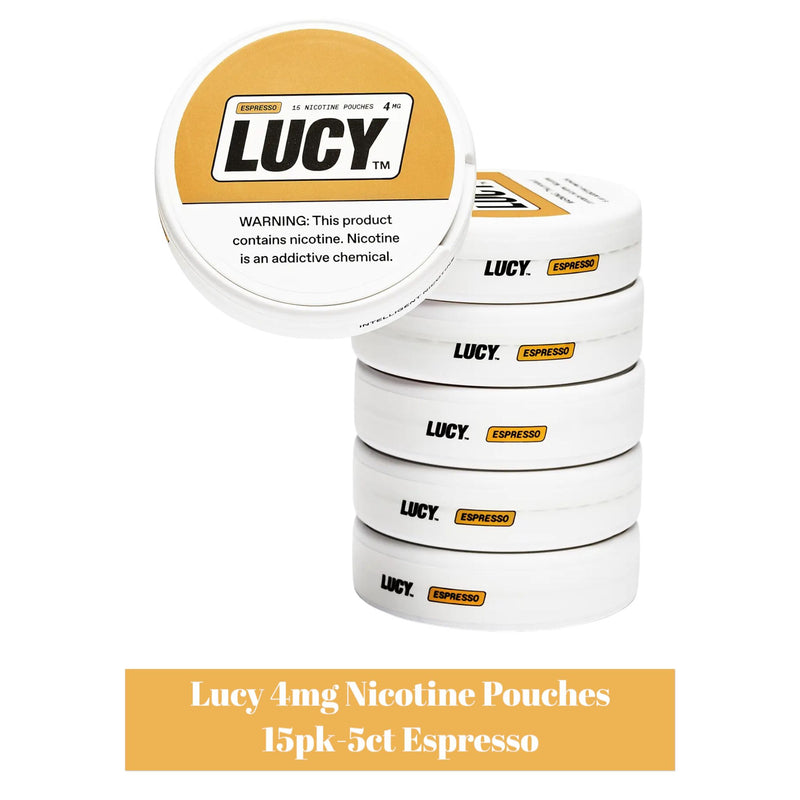 LUCY Nicotine Pouches 4mg 15pk -5ct