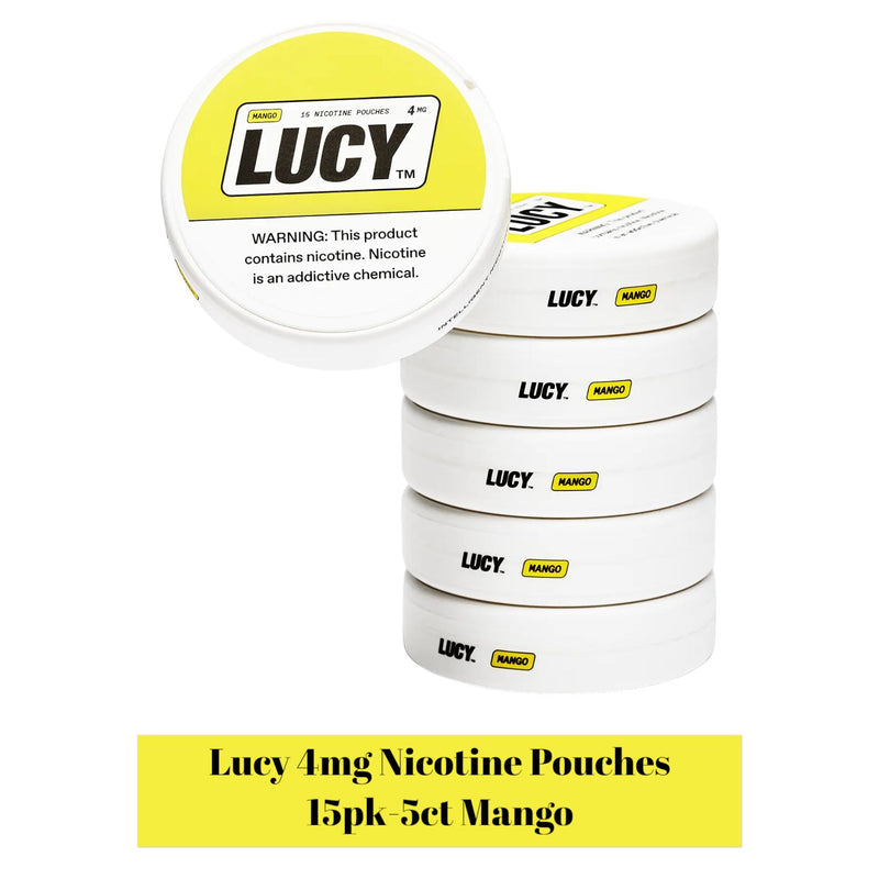 LUCY Nicotine Pouches 4mg 15pk -5ct