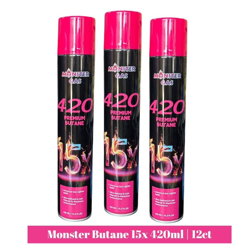 Monster Butane | 15x 420ml | 12ct