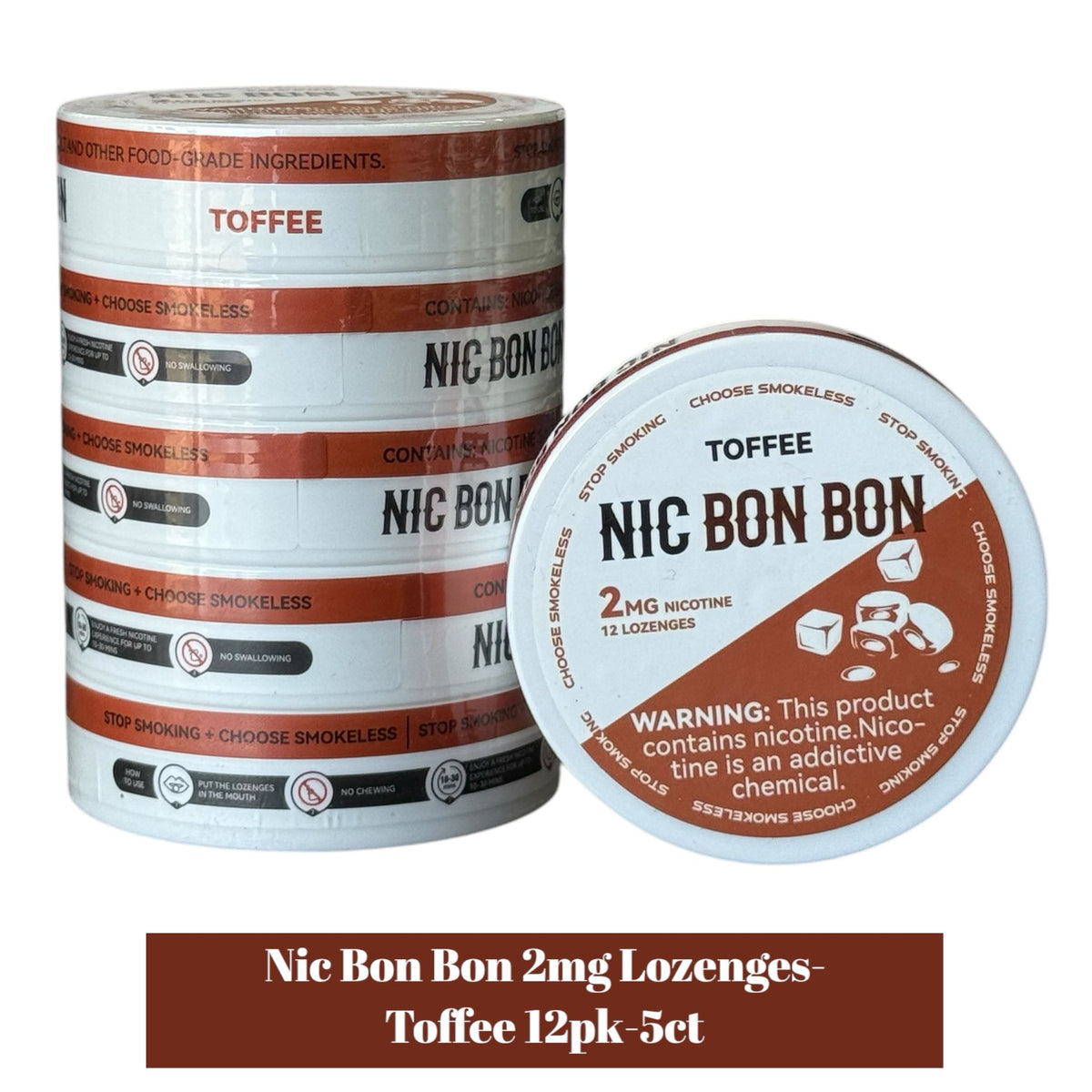 Nic Bon Bon 2mg Lozenges- 12pk-5ct | SoCAL Distro LLC