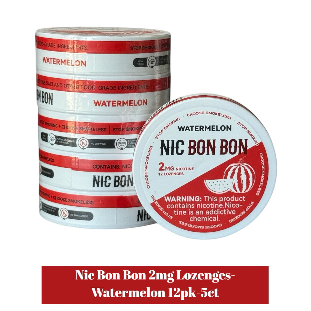 Nic Bon Bon 2mg Lozenges- 12pk-5ct | SoCAL Distro LLC
