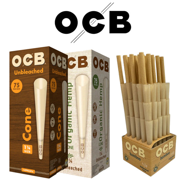OCB 1 1/4 Rolling Paper Cones-75ct