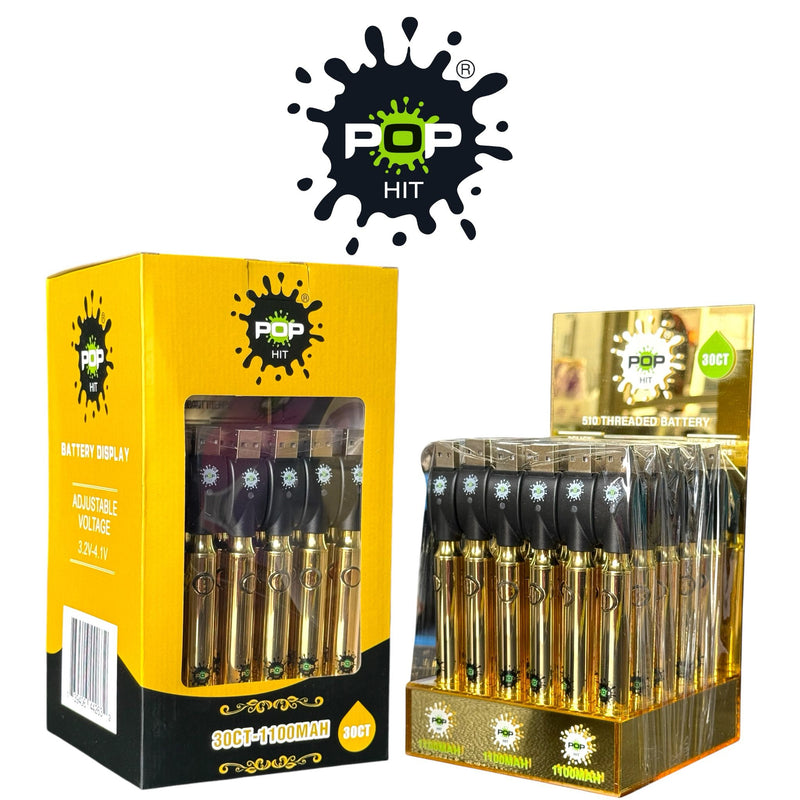 POP HIT 1100mah Gold-30ct POP HIT 1100mah Gold-30ct