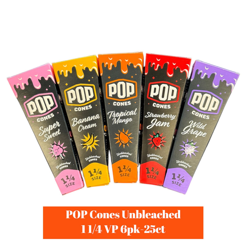 POP Cones Unbleached 1 1/4 VP 6pk-25ct POP Cones Unbleached 1 1/4 VP 6pk-25ct