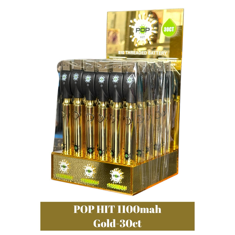 high supply goldie pop disposable vape POP HIT 1100mah Gold-30ct