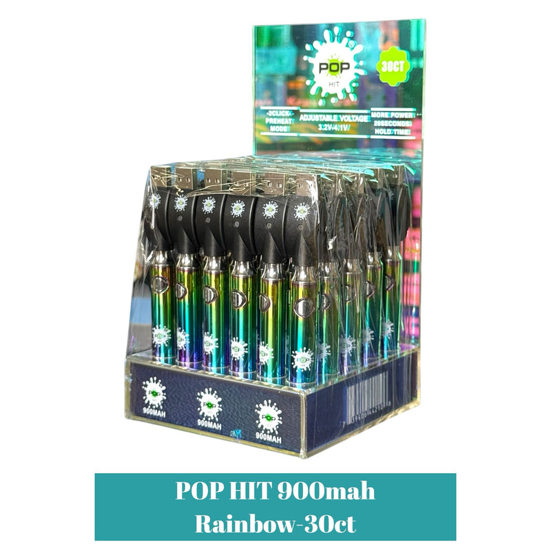 POP HIT 900mah Rainbow-30ct