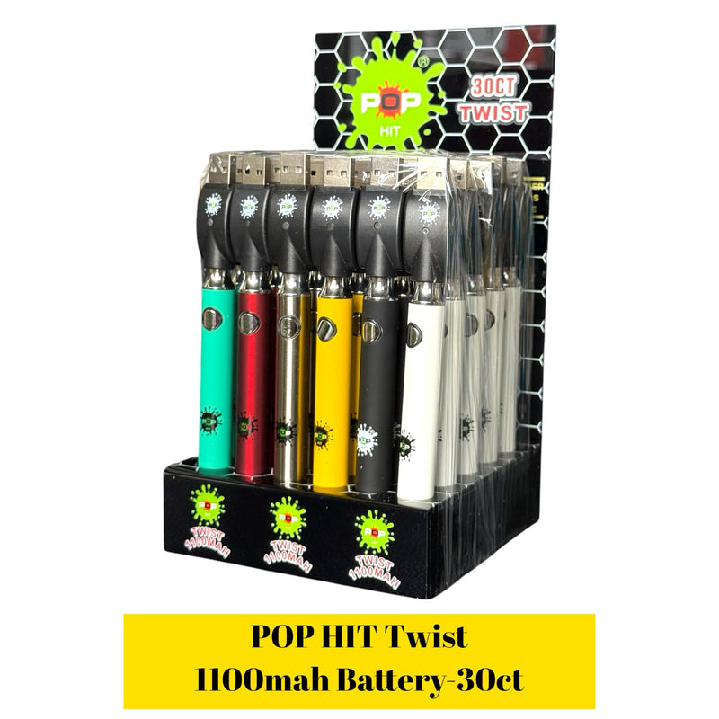 POP HIT Twist 1100mah Battery-30ct