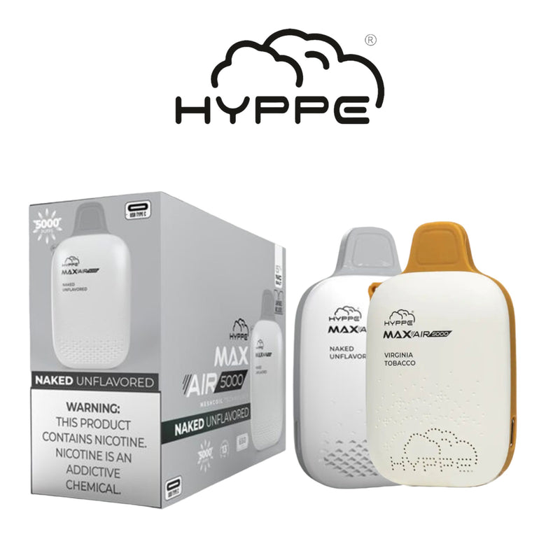 Hyppe MAX AIR 5000 puff 5% Disposable vape-5 pack