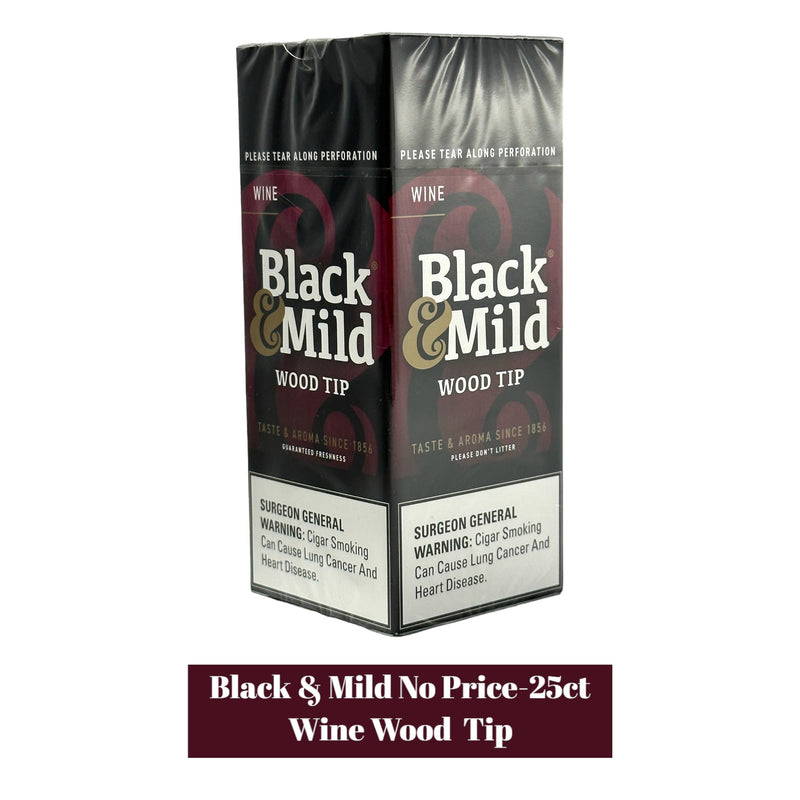 Black & Mild Cigars No Price 25ct Box