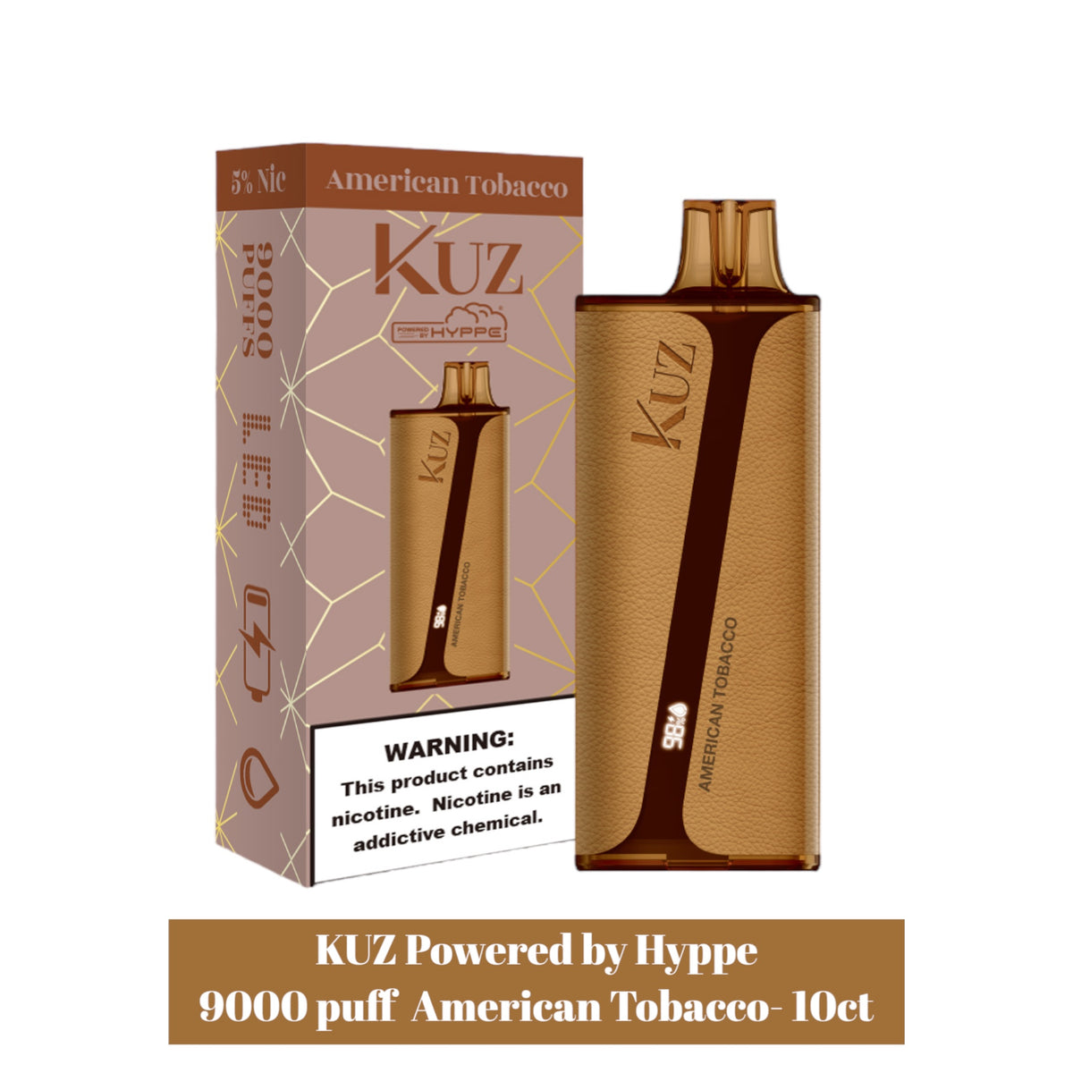Kuz 9000 puff 5% Disposable Vape -10 pack