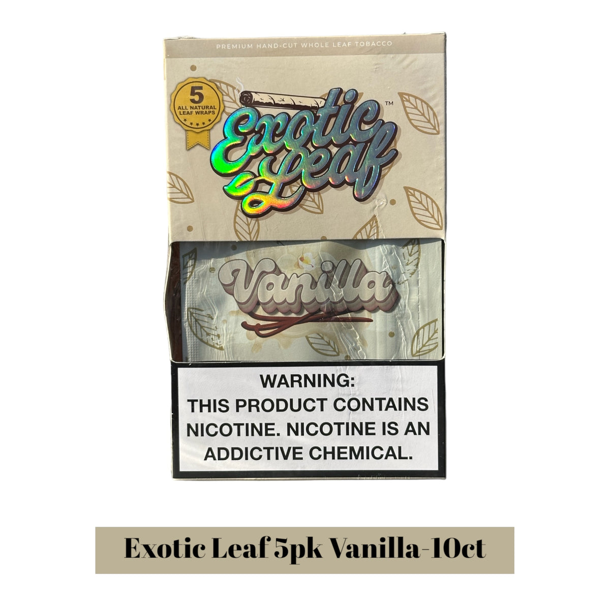 exotic tobacco Exotic Leaf Blunt Wraps 5pk Display- 10ct
