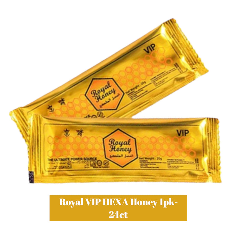 Royal Vip Honey HEXA Sachet Display-24ct