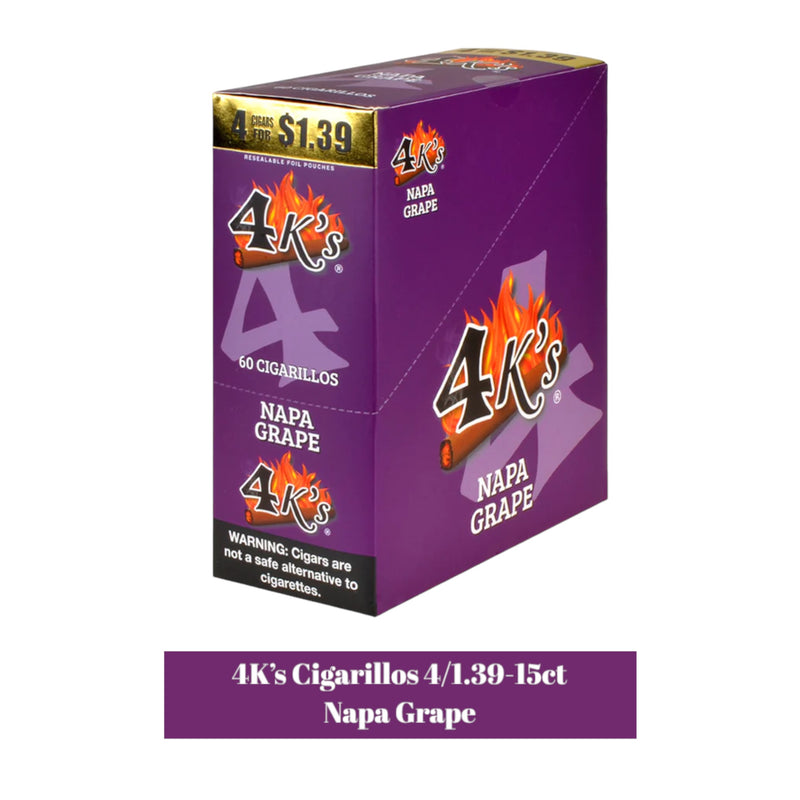 Good Times 4K's Cigarillos 4pk for 1.39- 15ct