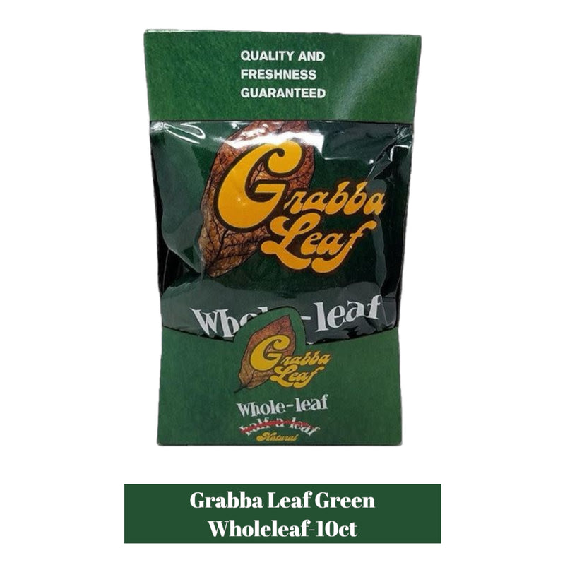 Grabba Leaf Natural Whole leaf Green Pack- 10ct