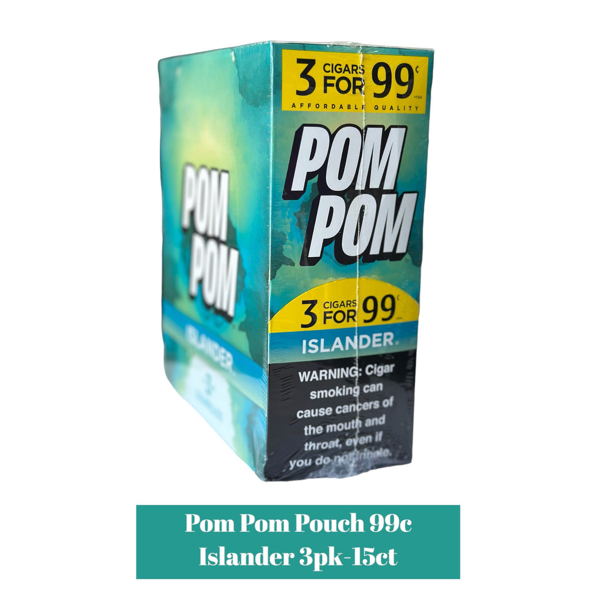 Pom Pom Cigarillos Pouch 3pk / 99c Display-15ct | SoCAL