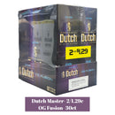 Dutch Master Cigarillos 2/1.29c- 30ct