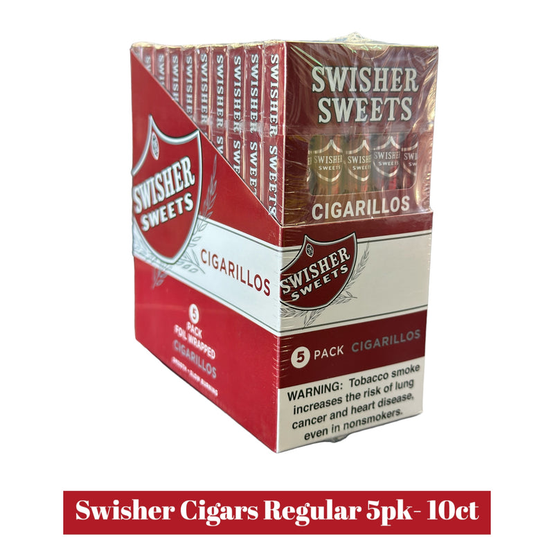 Swisher Cigars Regular 5pk- 10ct