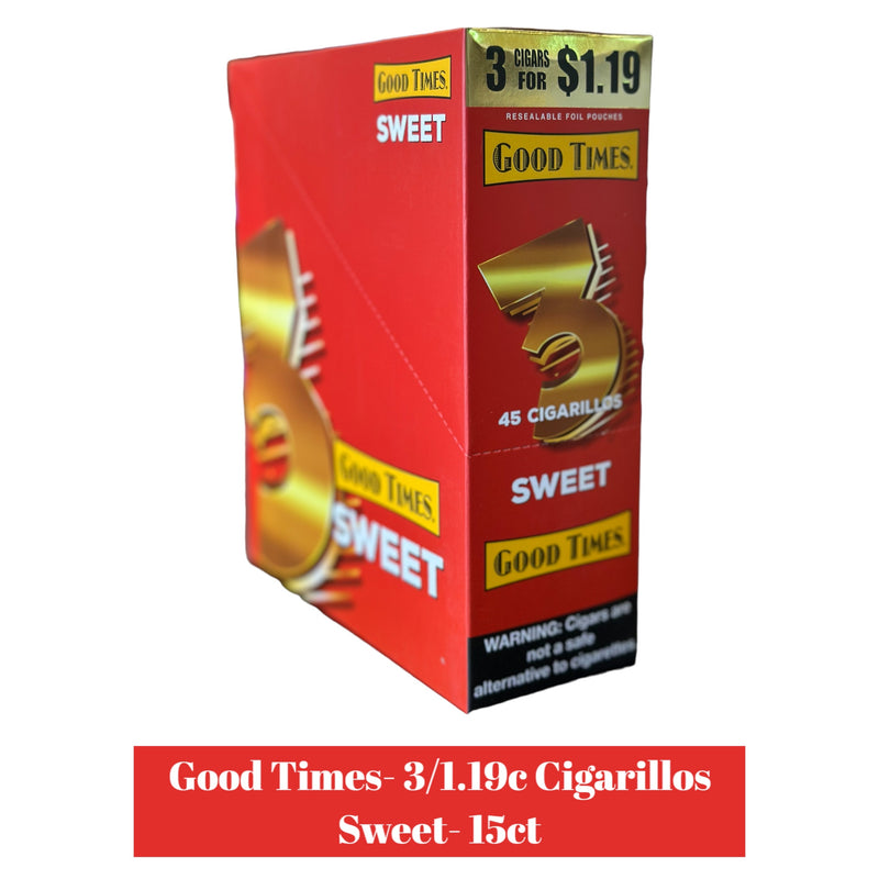 Good Times 3/1.19 Cigarillos Pouch- 15ct