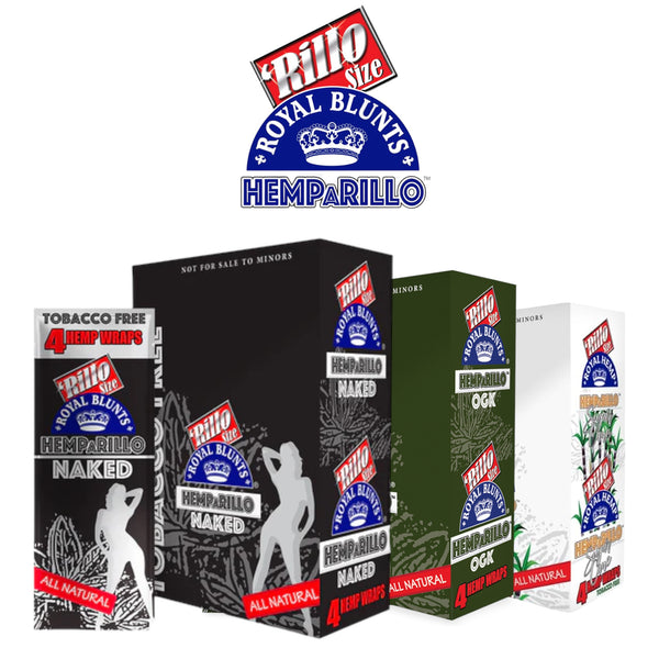 Hemparillo Wraps 4/99c Pouch Display- 15ct