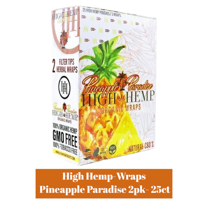 High Hemp Herbal Blunt Wraps 2pk- 25ct