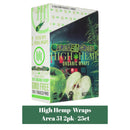 High Hemp Herbal Blunt Wraps 2pk- 25ct