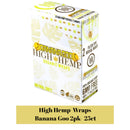 High Hemp Herbal Blunt Wraps 2pk- 25ct