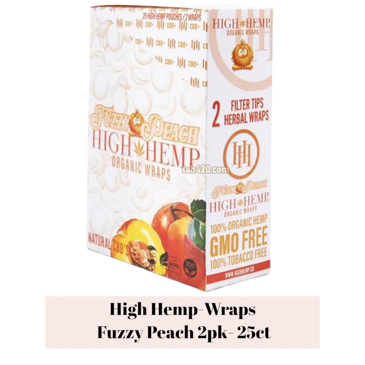 H. Zone Organic Herbal Wrap Full Box 15/5CT - 75 Wraps Total