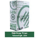 High Hemp Herbal Blunt Wraps 2pk- 25ct