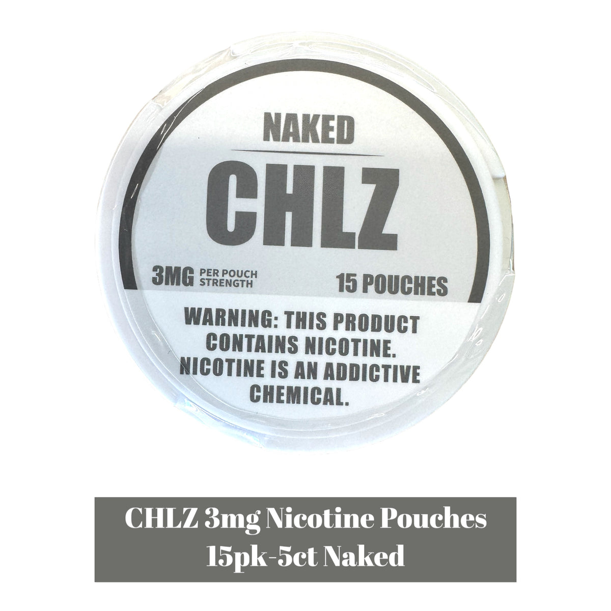 CHLZ Nicotine Pouch 3mg 15pk - 5ct | SoCAL Distro LLC