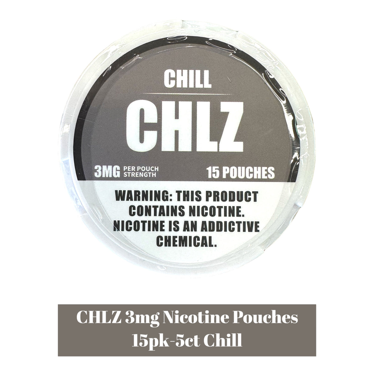 CHLZ Nicotine Pouch 3mg 15pk - 5ct | SoCAL Distro LLC
