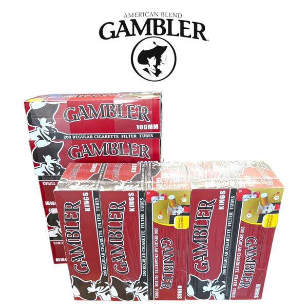 Gambler Tubes Red 200pk-5ct