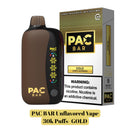Pac Bar 30k Unflavored 4%Disposable Vape - 5ct
