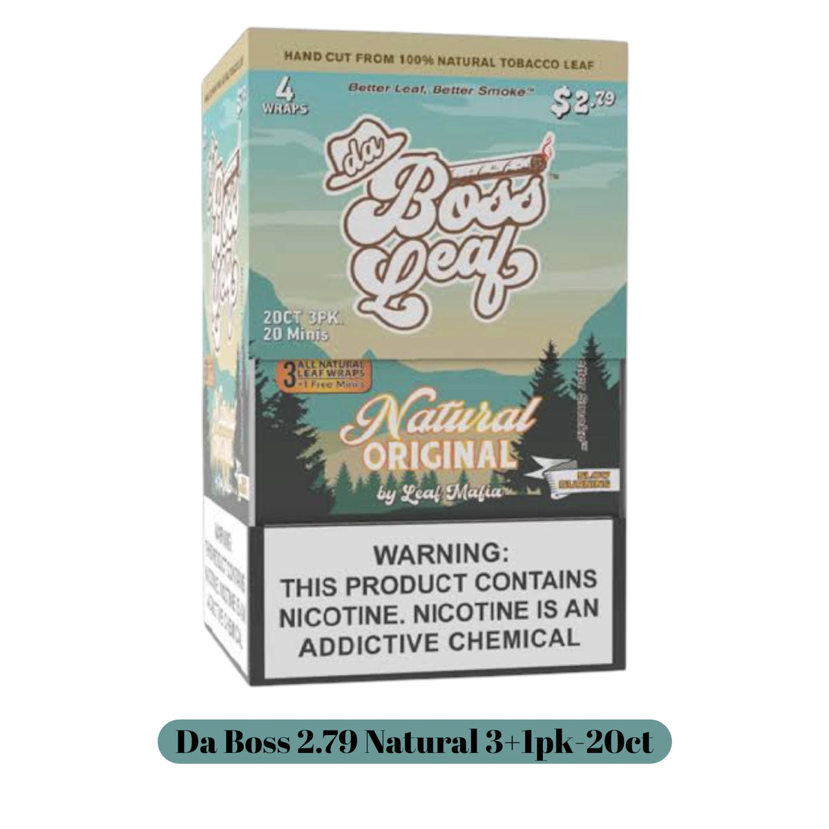 Da Boss 2.79 Leaf 3+1pk-20ct